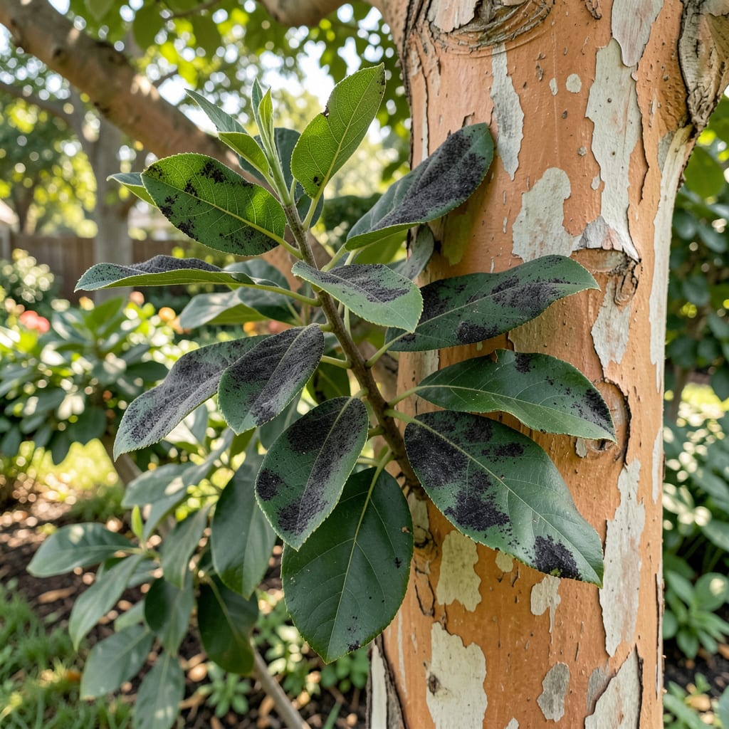 Comprehensive Sooty Mold on Crape Myrtle: Visual Guide to Identification and Cure visual reference
