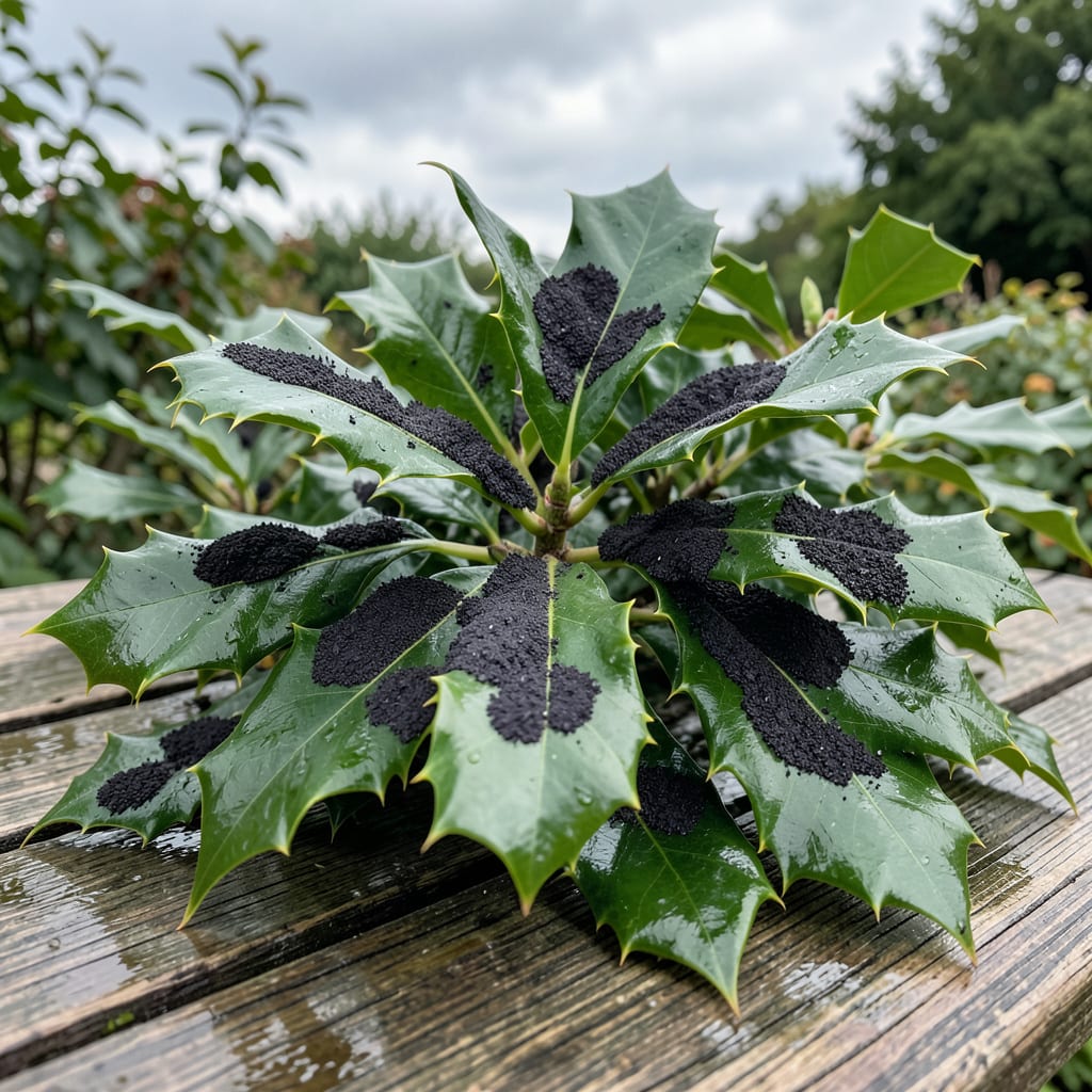 Complete Sooty Mold on Holly: Black Fungal Growth and Effective Removal overview image