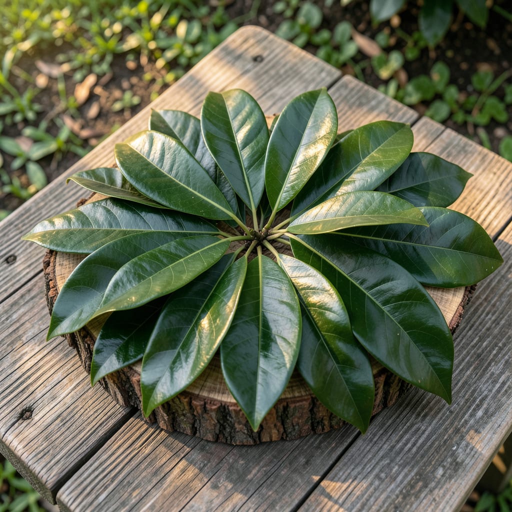 southern magnolia tree leaves detailed visual guide