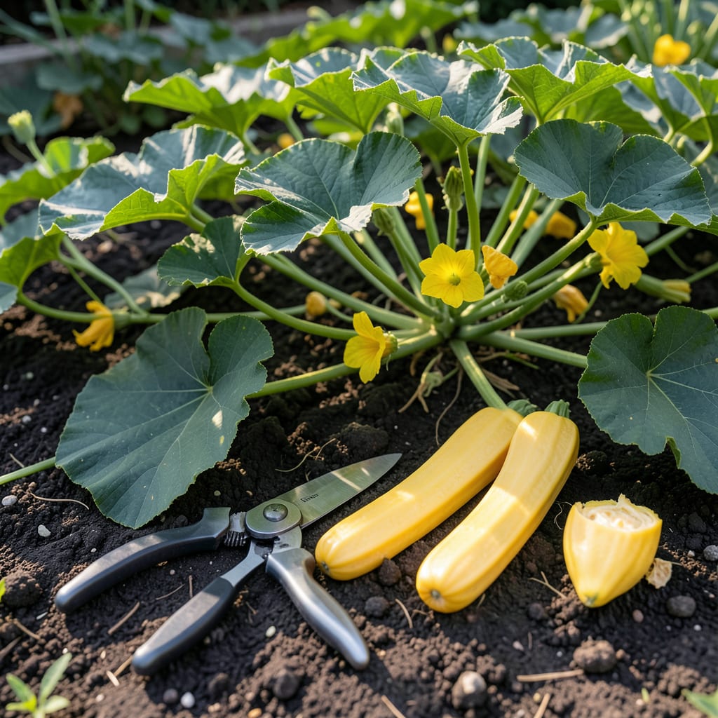 Visual representation of Spaghetti Squash Harvest Time: Rind Color and Stem Signals to Pick
