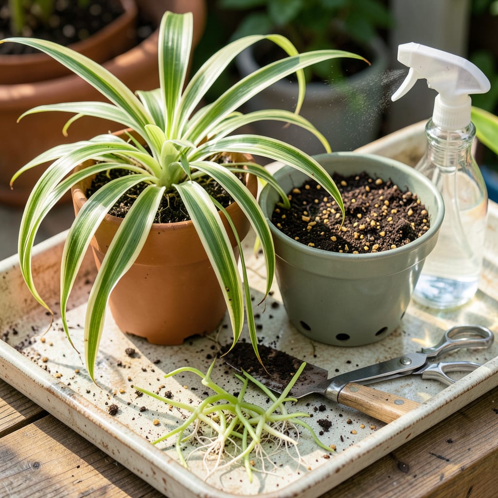 Complete Spider Plant Transplant Guide: Foolproof Steps for Thriving Growth overview image