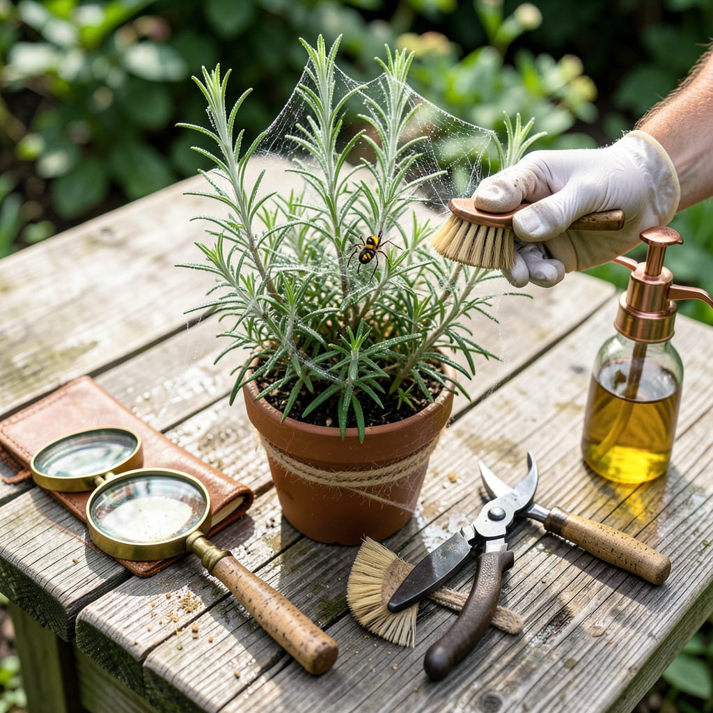 Visual representation of Spider Webs on Outdoor Plants: Natural Removal Without Harming Plants