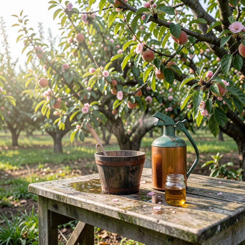 Comprehensive Spraying Peach Trees for Leaf Curl: Copper Fungicide Timing and Techniques visual reference