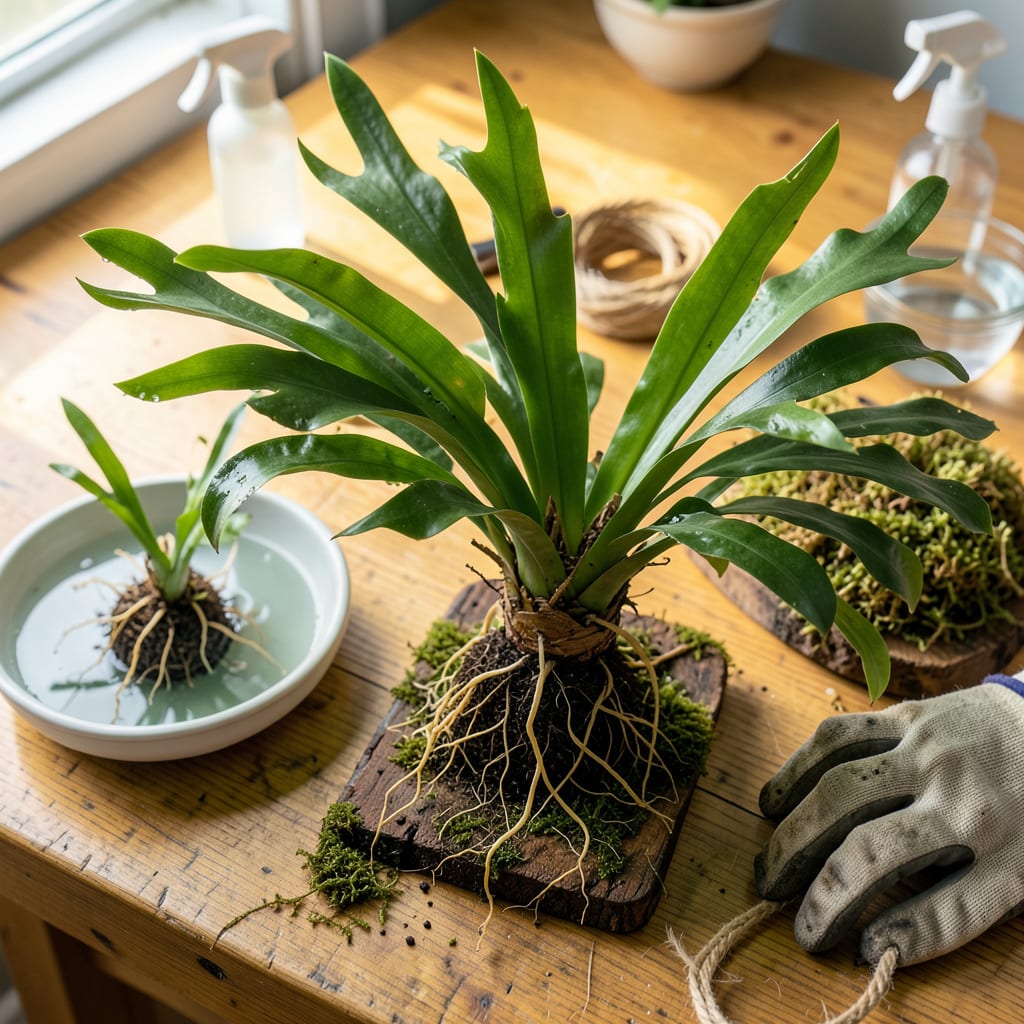 Staghorn Fern Transplant: Foolproof Steps for Thriving Growth detailed visual guide