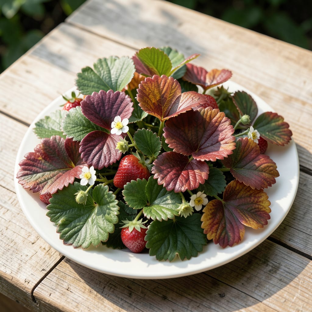 Strawberry Leaves Turning Red: Nutrient Deficiency or Environmental Stress detailed visual guide