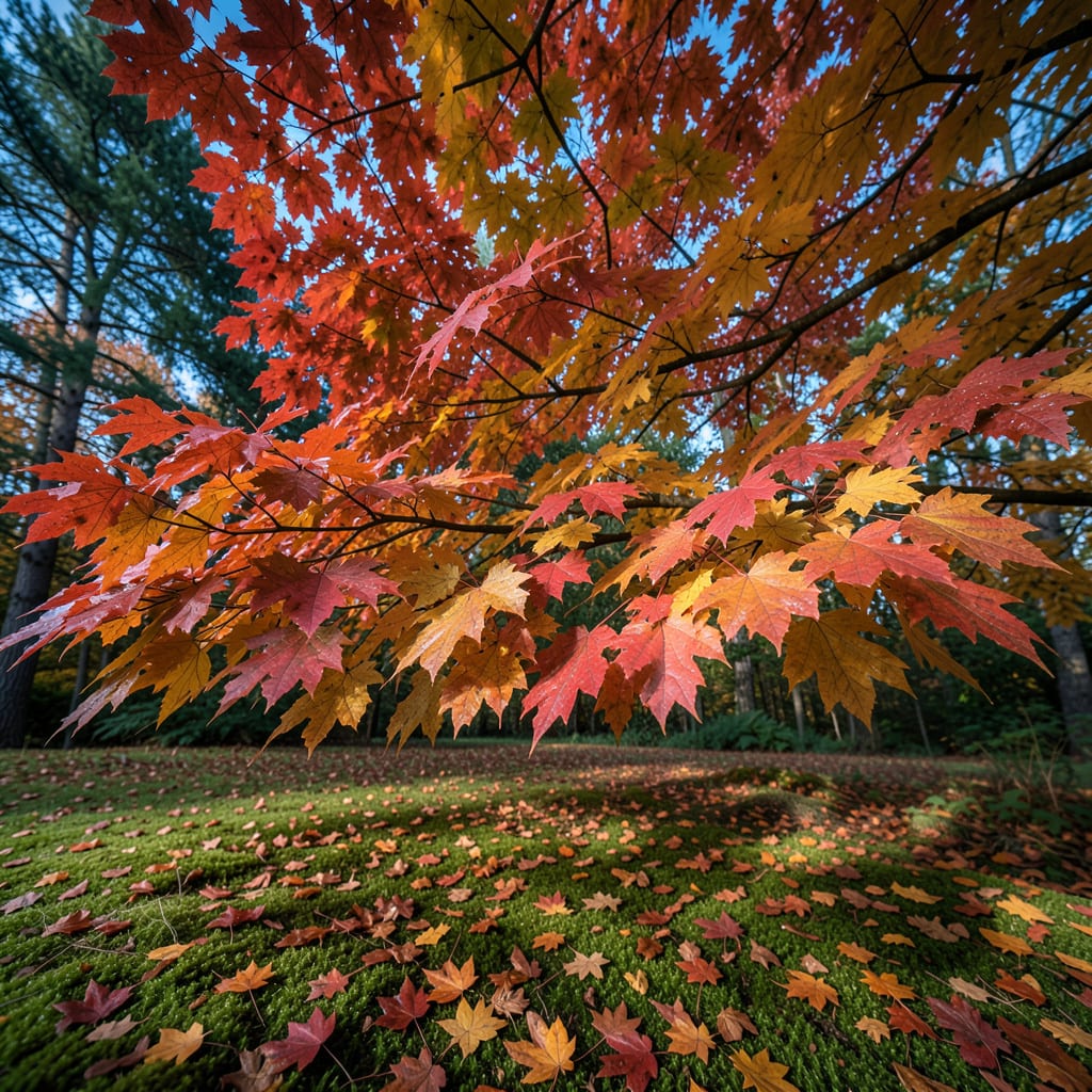 Sugar Maple Leaves in Fall: Vibrant Foliage for Autumn Splendor detailed visual guide