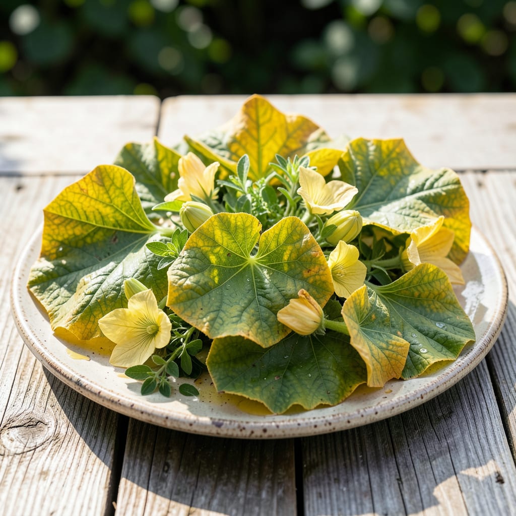 Visual representation of Summer Squash Leaves Turning Yellow: Early Signs and Natural Solutions