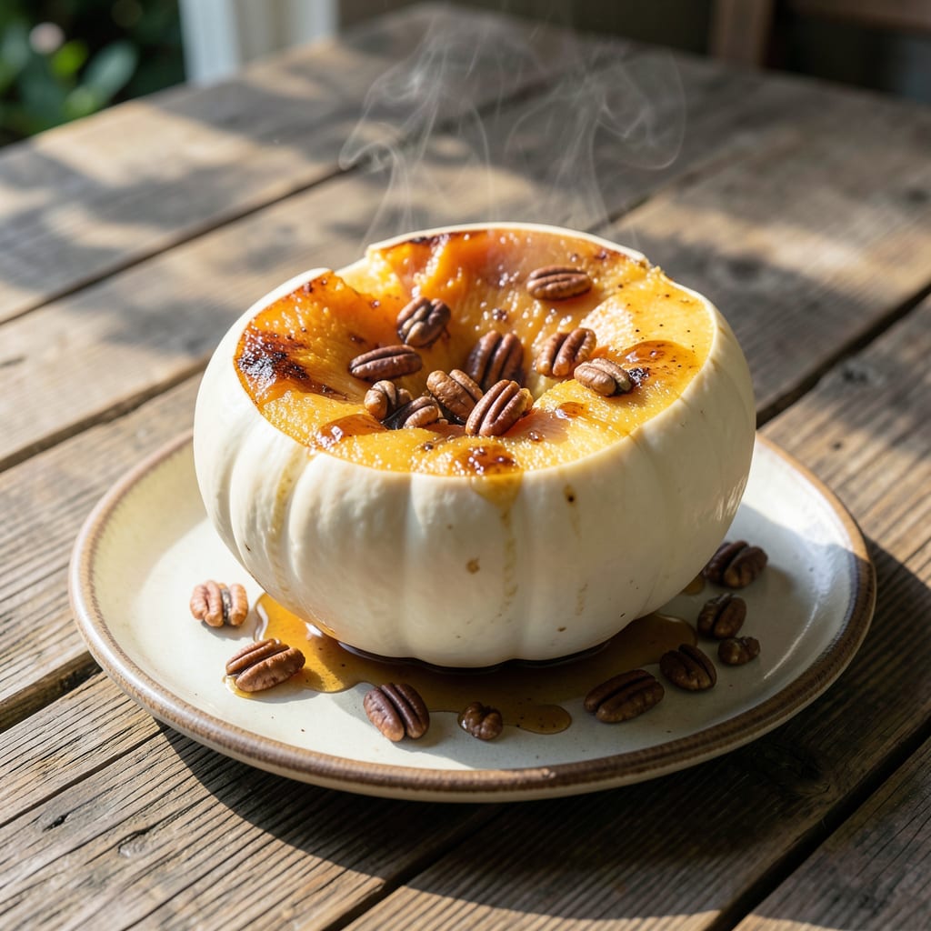 Swan White Acorn Squash: Growing Guide for Sweet and Nutty Harvests illustration with key details