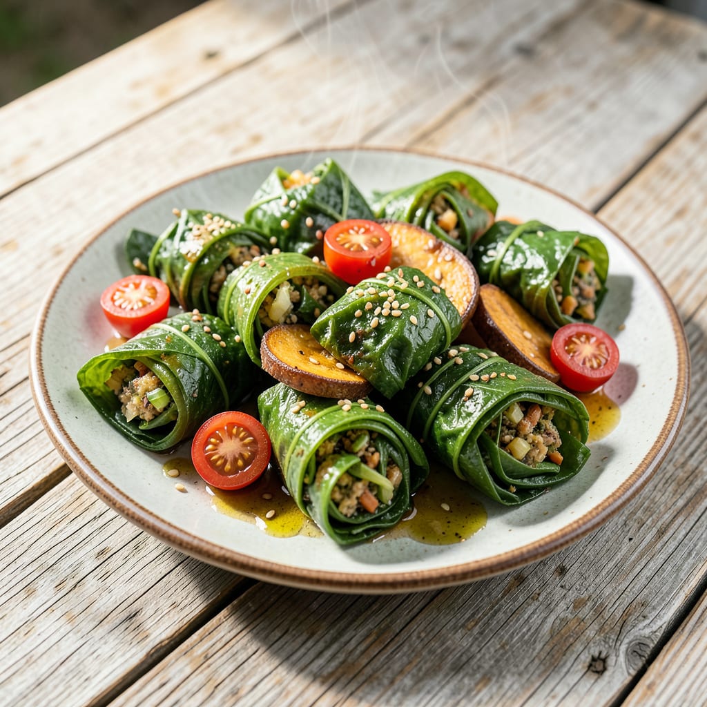 Sweet Potato Vine Leaves: Edible Greens for Your Garden Harvest illustration with key details