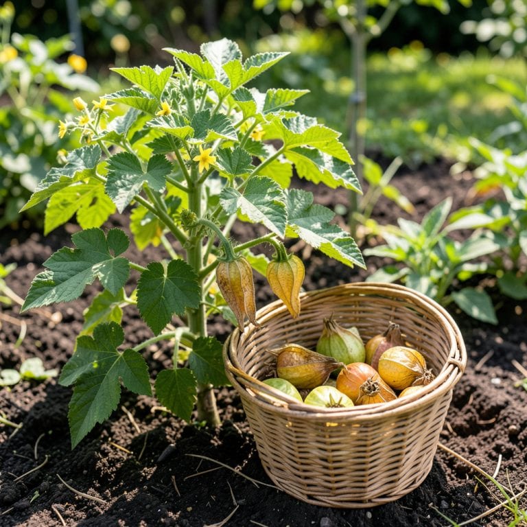 Tomatillo When to Pick: Husks Split and Fruit Fills the Shell