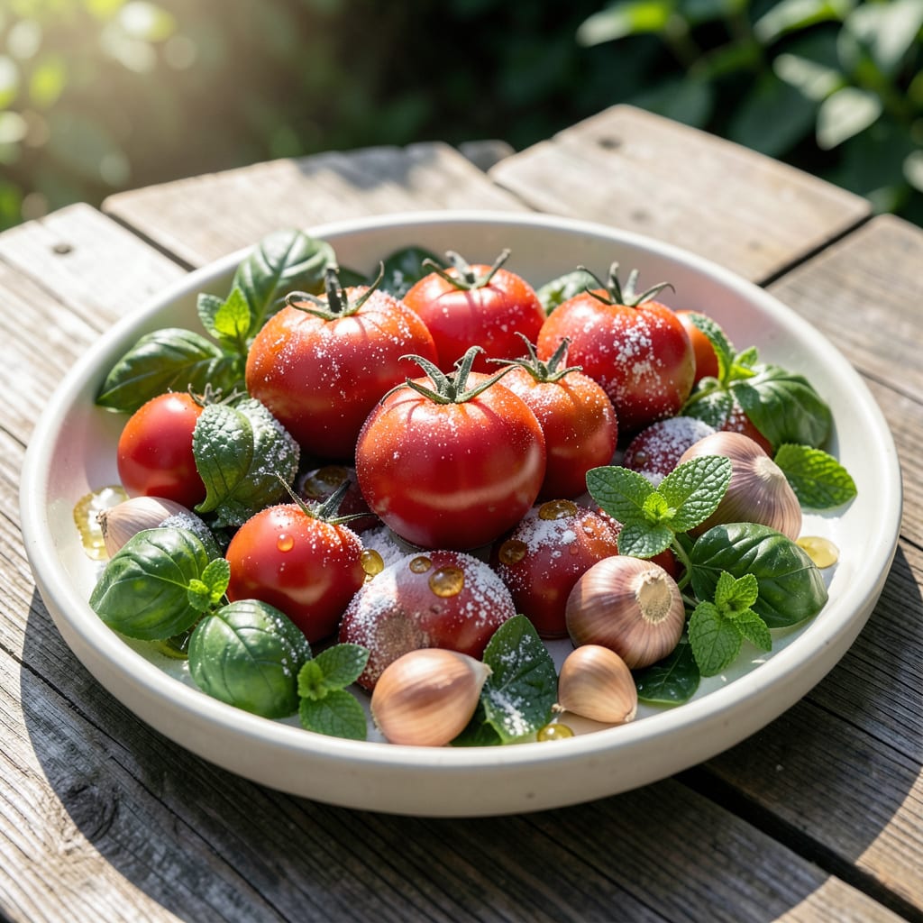 Comprehensive tomato plant disease treatment visual reference