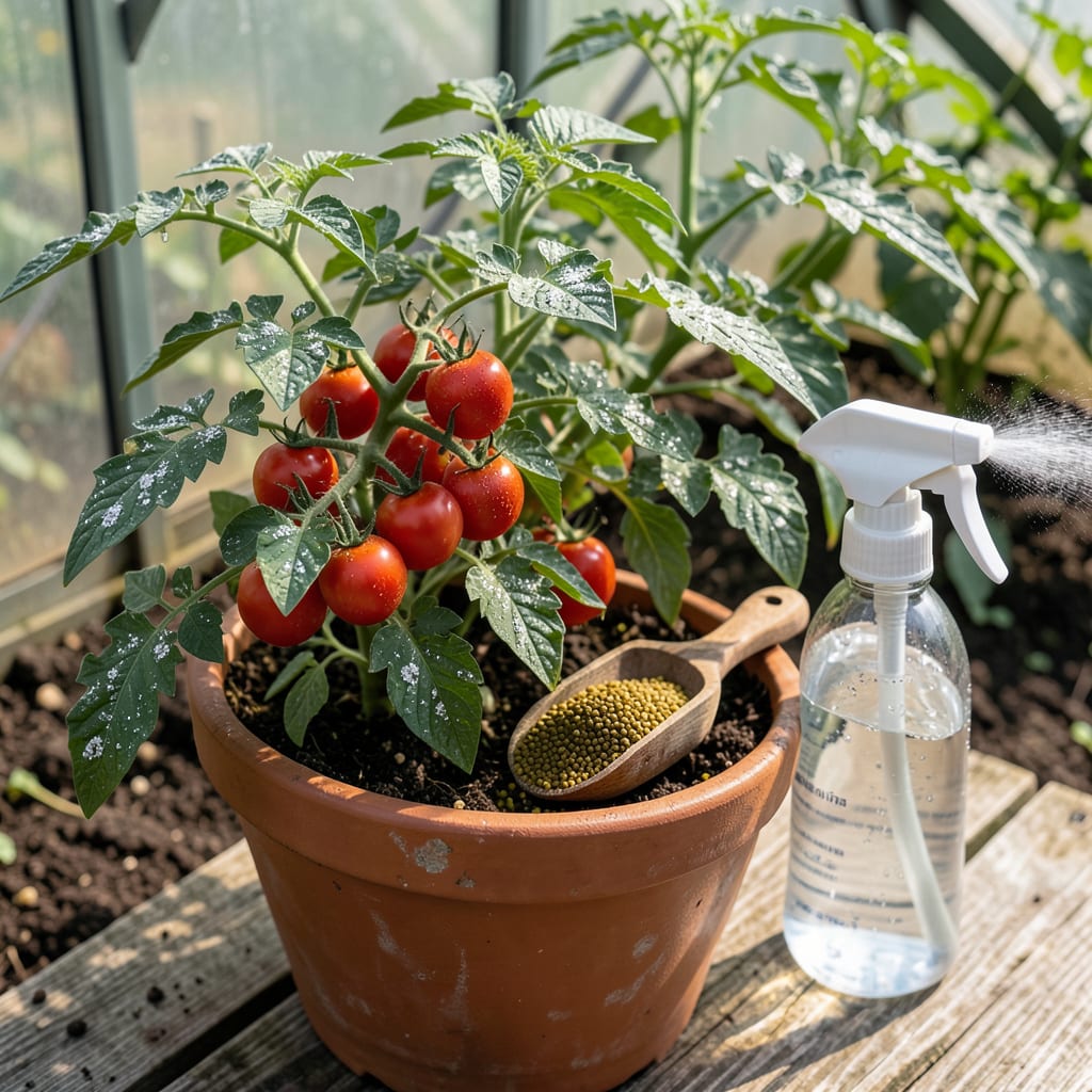 tomato plant fungus treatment detailed visual guide