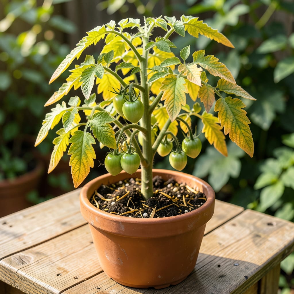 Visual representation of Tomato Plant Leaves Turning Yellow: Root Cause Diagnosis and Fixes