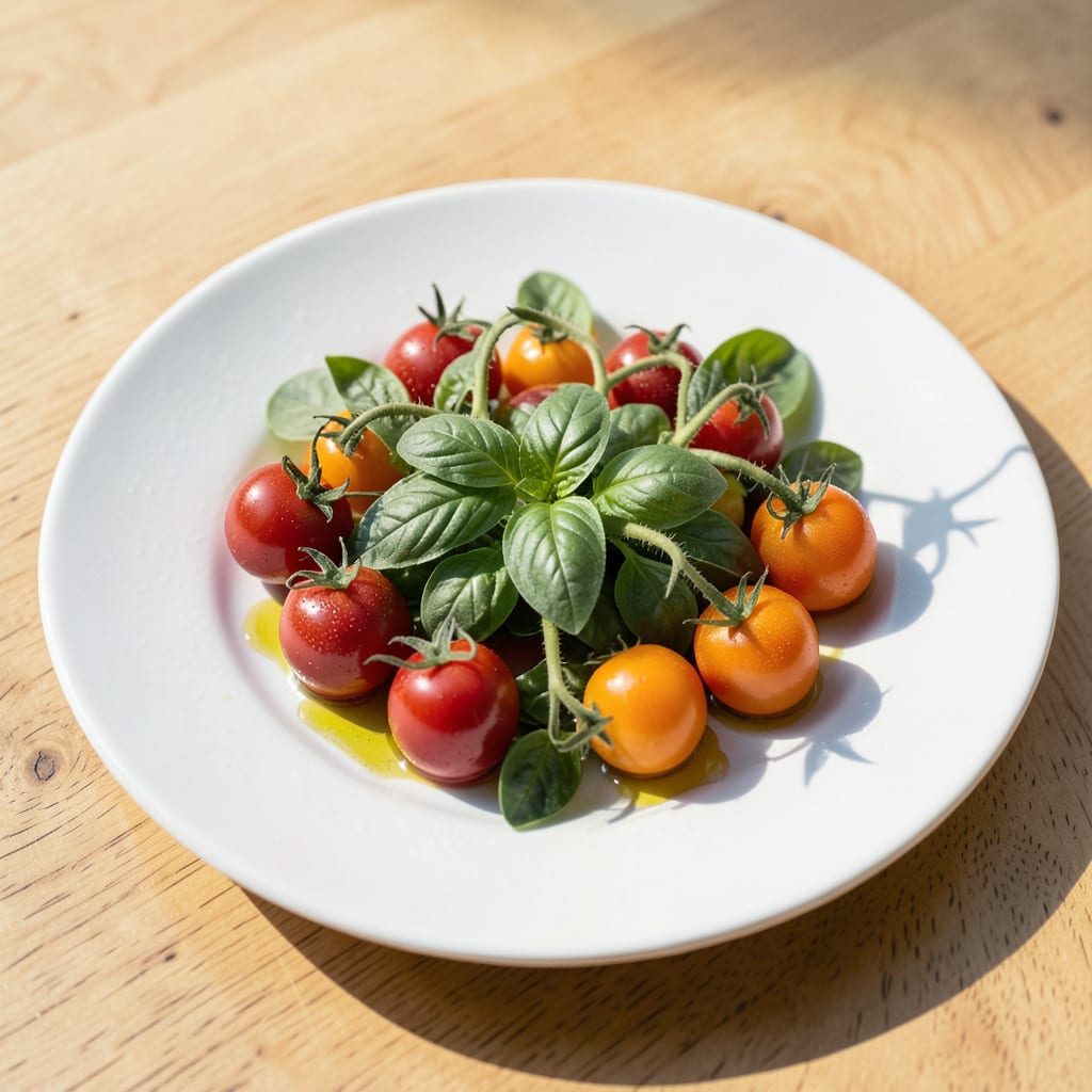 Complete tomato seedling leaf curl overview image