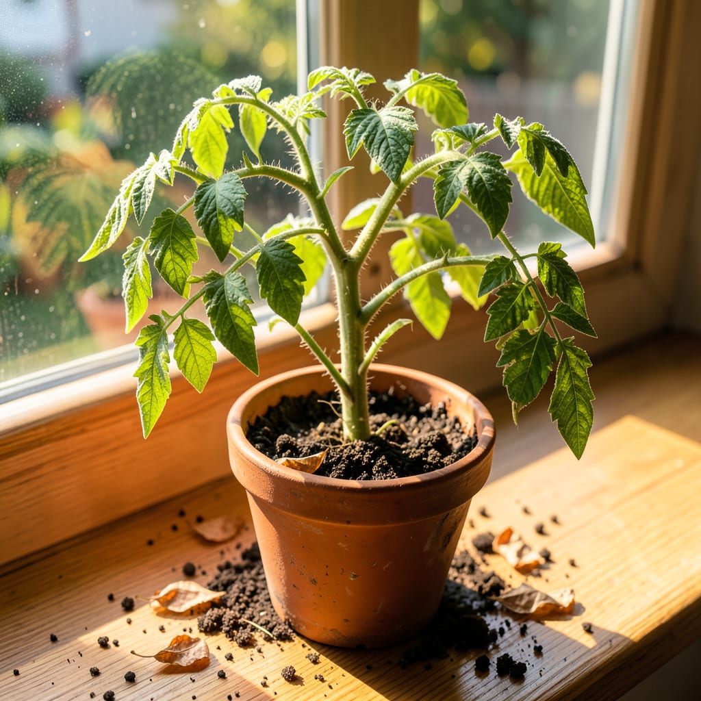 Tomato Wilt After Transplant: Causes and Recovery Tips example with annotations