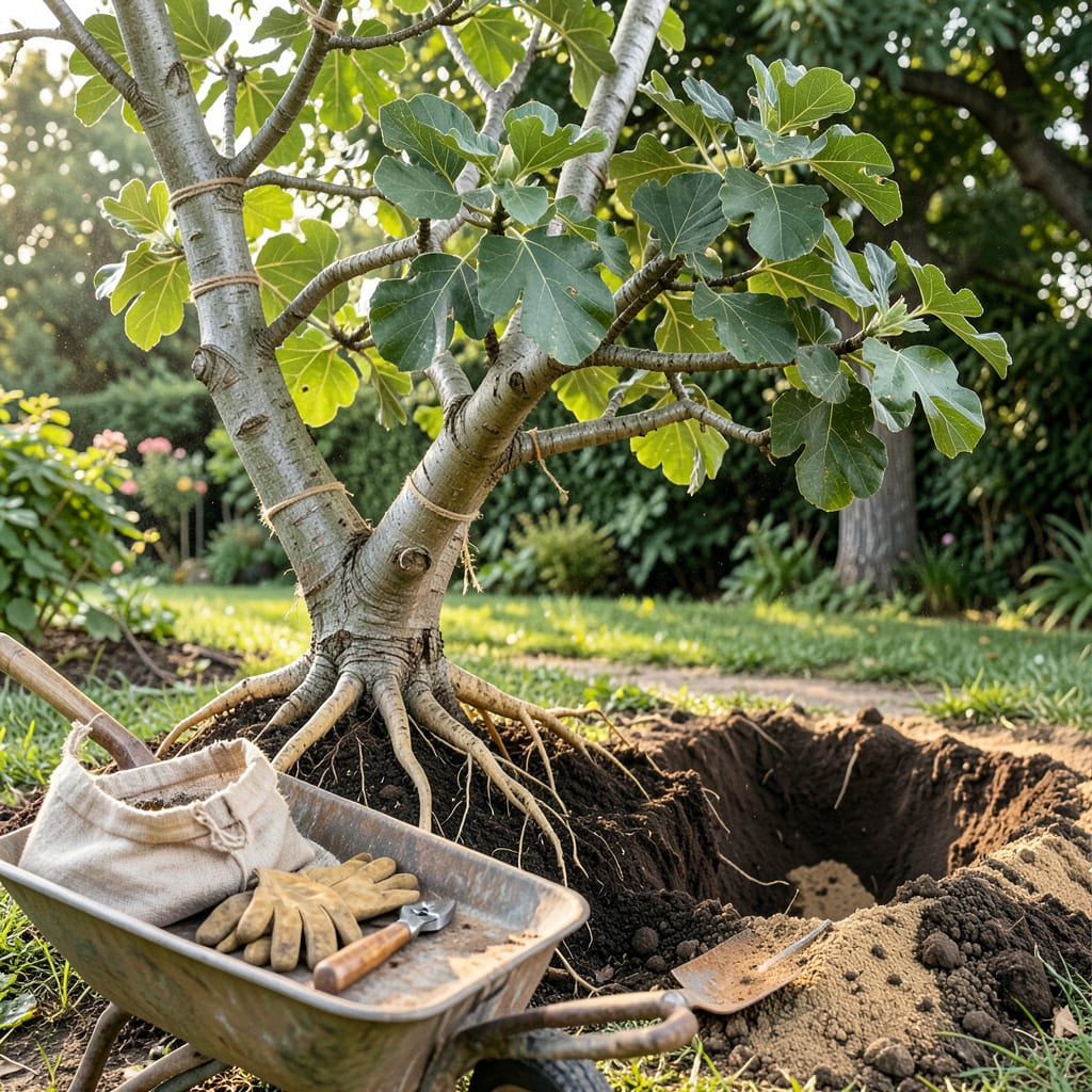 Transplanting a Fig Tree: The Foolproof Guide to Thriving Roots example with annotations