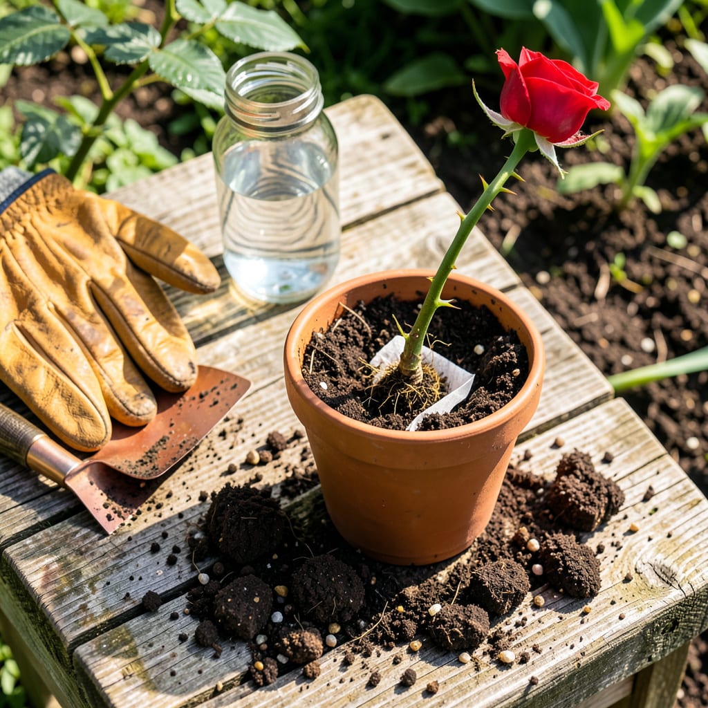 Complete Transplanting a Rose Stem: Foolproof Steps for Thriving Blooms overview image