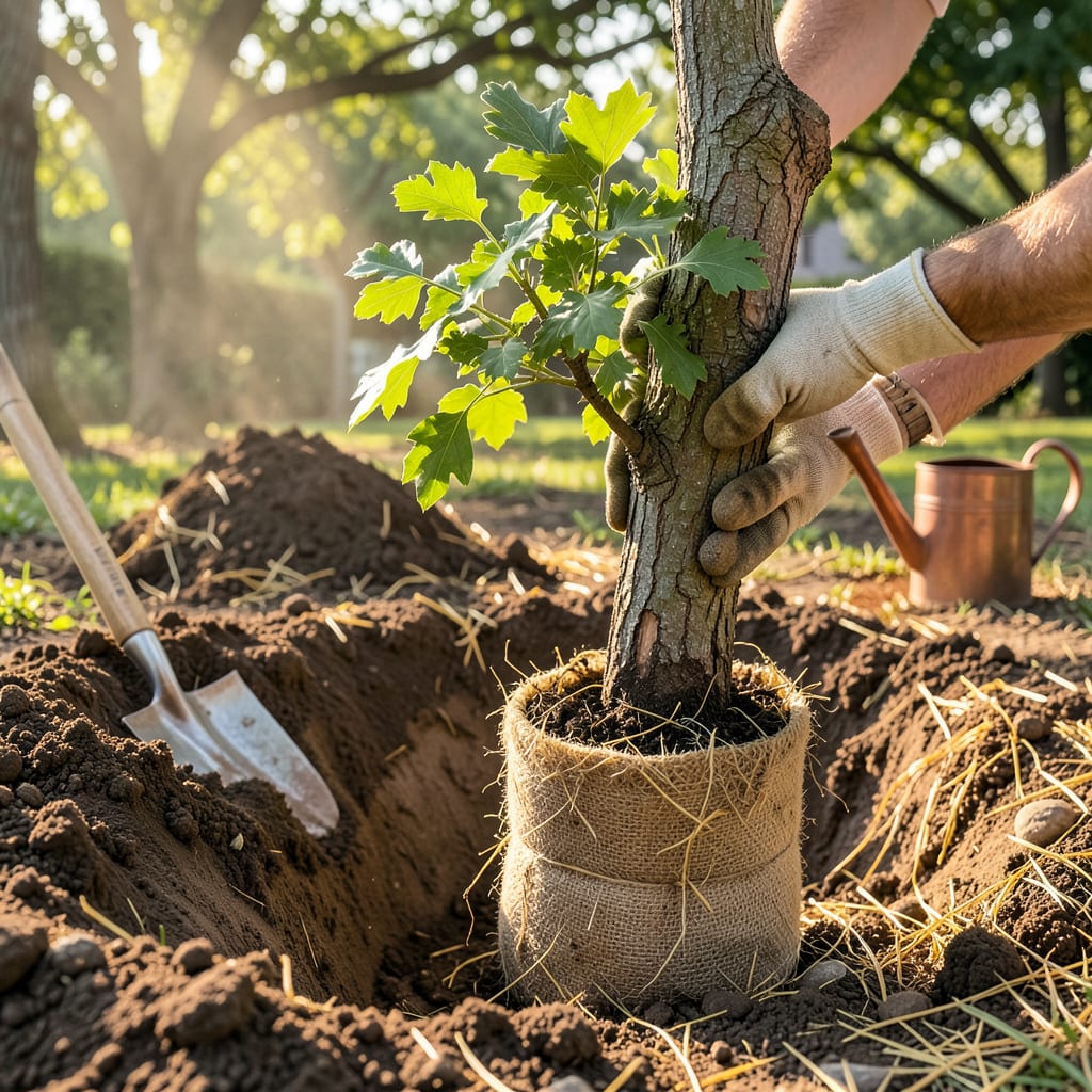 Comprehensive Transplanting an Oak Tree: Step by Step Guide for Healthy Root Growth visual reference