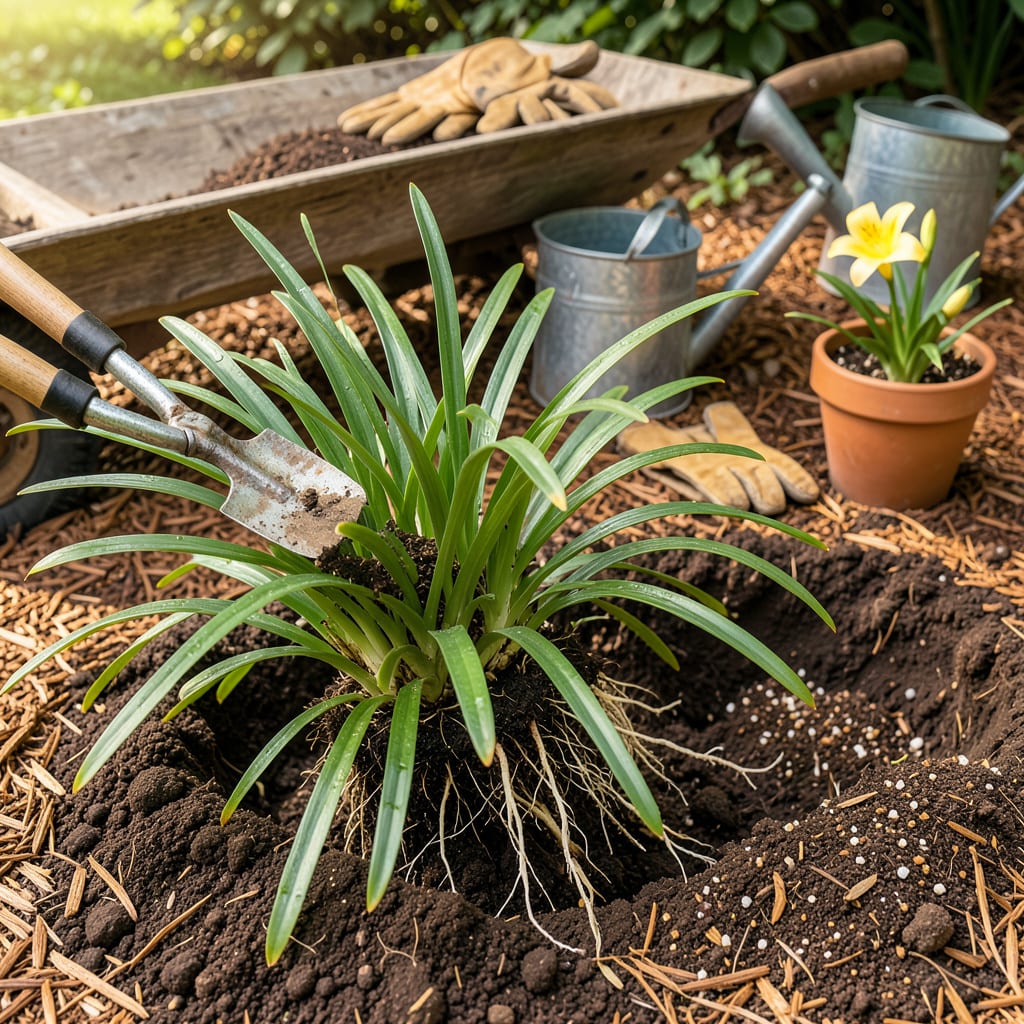 Transplanting Daylilies: The Foolproof Guide for Thicker Blooms Next Season detailed visual guide