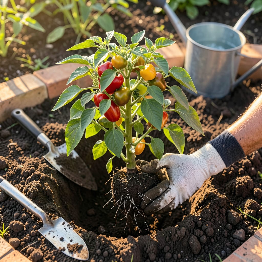 Comprehensive Transplanting Mature Pepper Plants: Stress Free Move for Bigger Harvests visual reference
