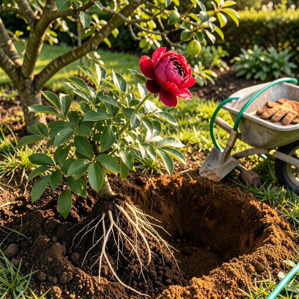 Comprehensive Transplanting Peonies: The Right Time and Technique for Thriving Blooms visual reference