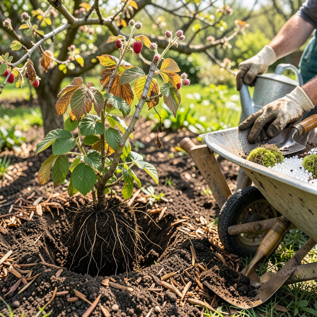 Transplanting Raspberry Bushes: The Foolproof Guide to Thriving Canes detailed visual guide