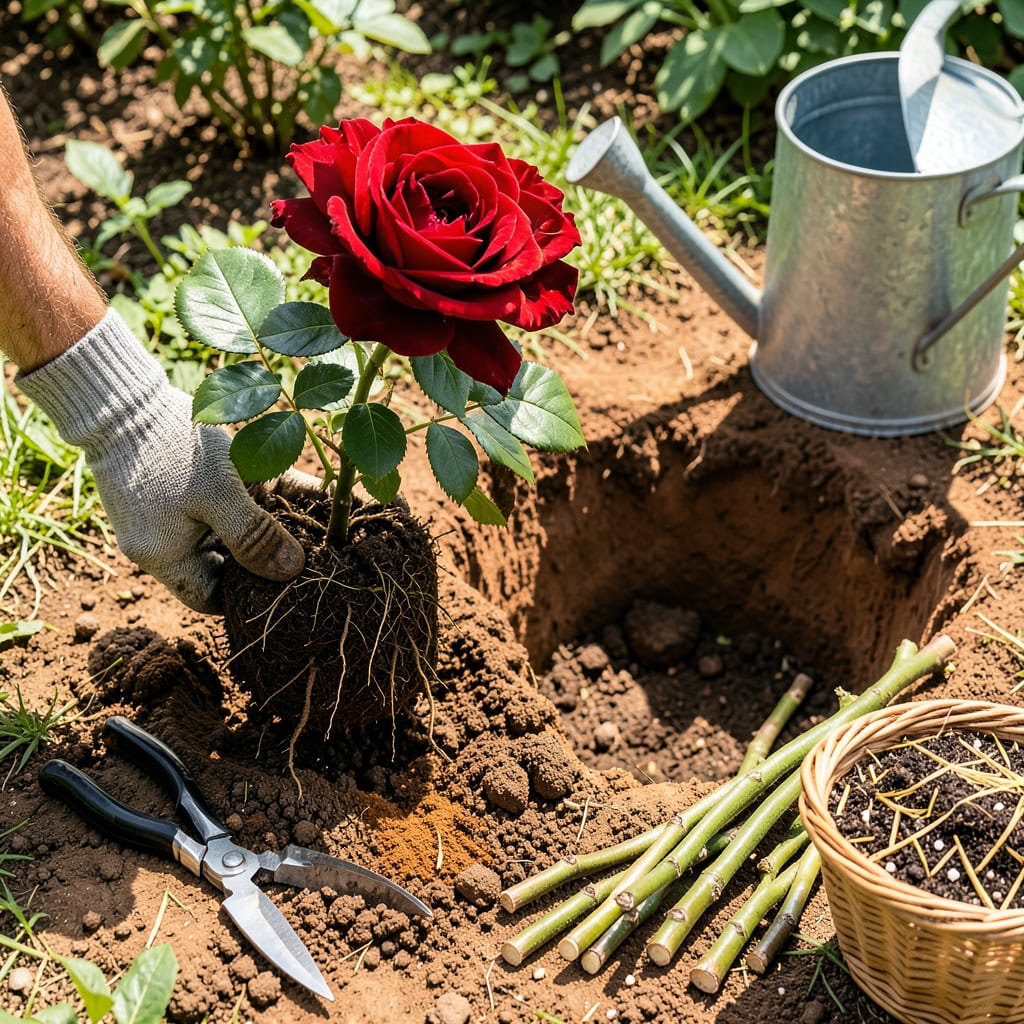 Comprehensive Transplanting Rose Bushes in August: Beat the Heat With These Pro Tips visual reference