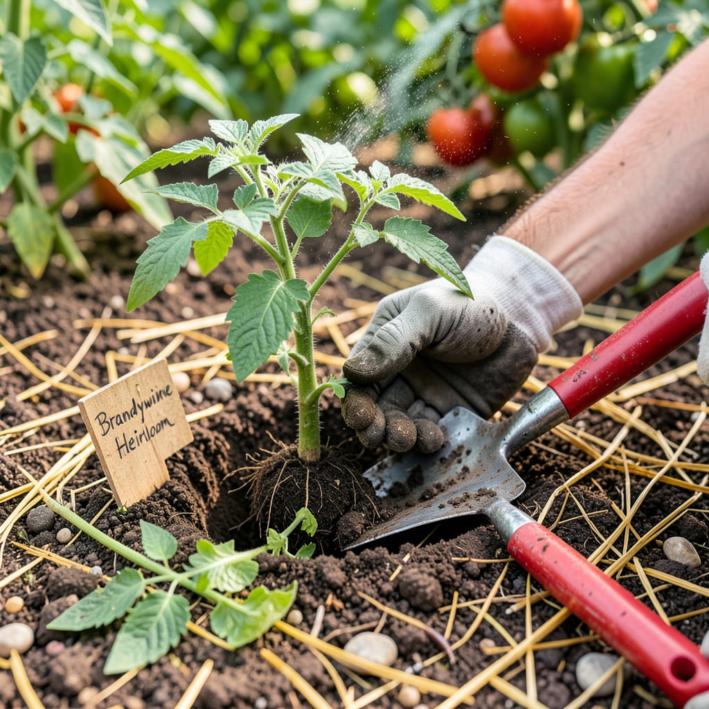 Visual representation of Transplanting Tomato Plants: The Foolproof Guide for Stronger Growth