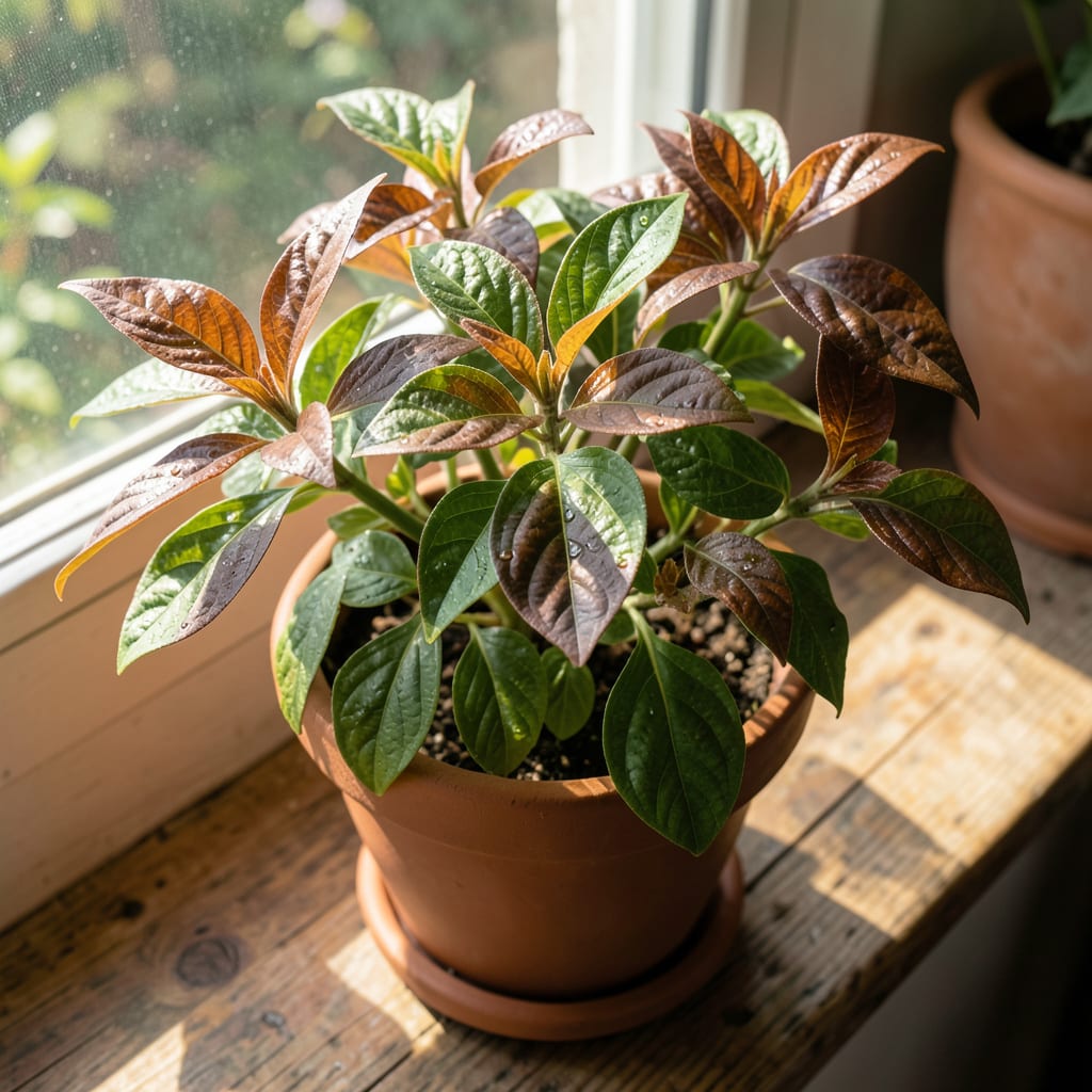 Tulsi Plant Leaves Turning Brown: Water Stress and Soil pH Solutions detailed visual guide
