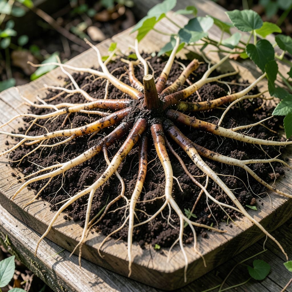 Virginia Creeper Root System: Aggressive Spread and Growth Patterns example with annotations