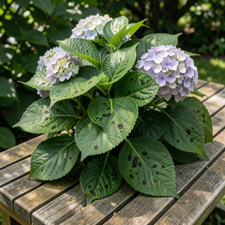 What Causes Black Spots on Hydrangea Leaves: Sunburn or Fungal Leaf Spot Identification