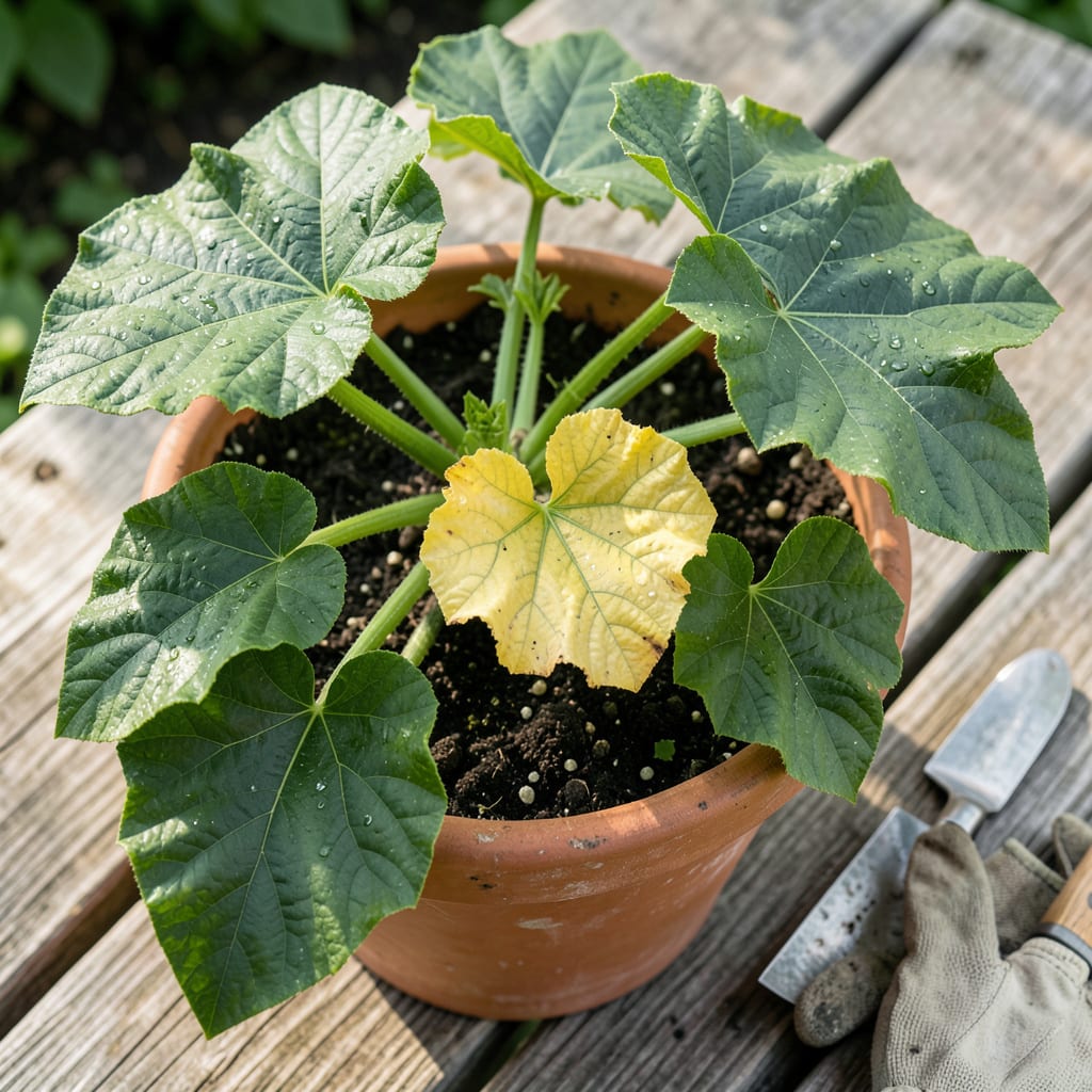 Visual representation of What Causes Zucchini Leaves to Turn Yellow: Pest or Nutrient Deficiency Clues