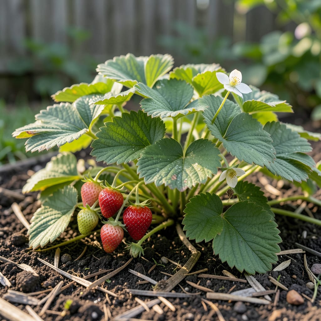 Visual representation of what do strawberry plants look like