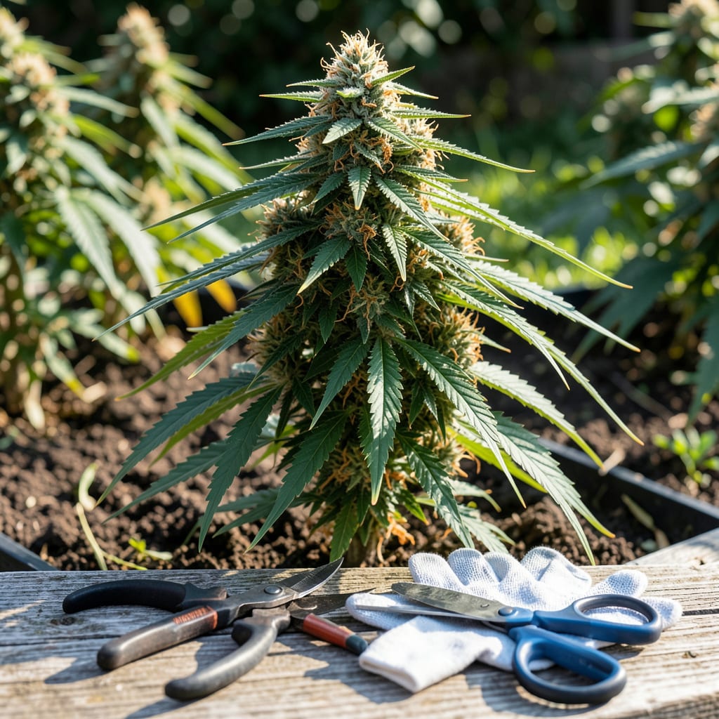 what does weed look like when its ready to harvest example with annotations