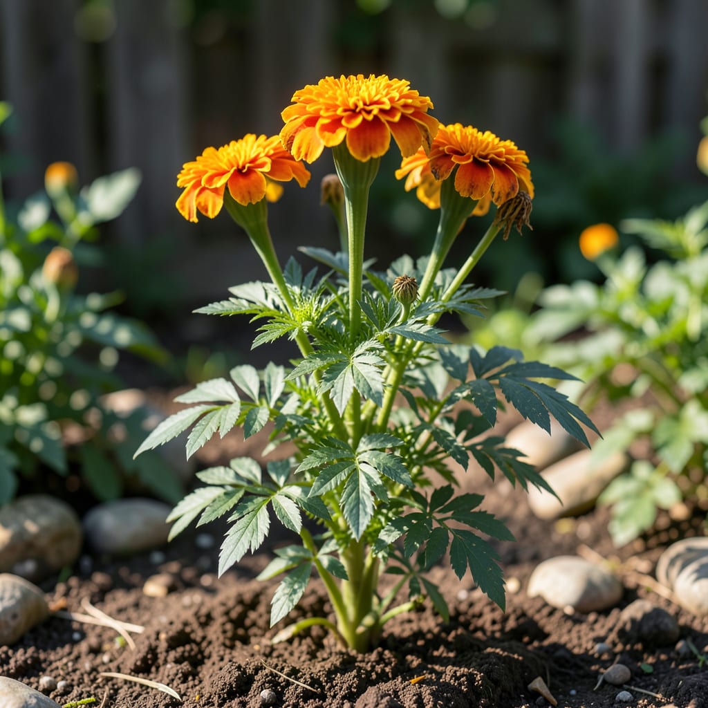 what eats marigolds example with annotations