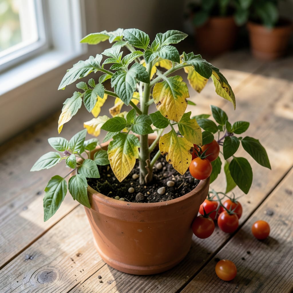 what makes tomato leaves turn yellow detailed visual guide