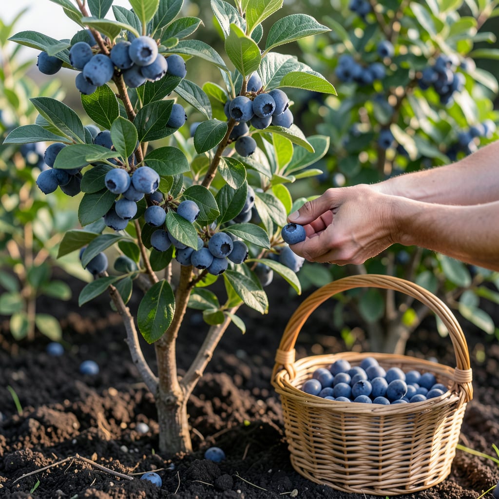 When Are Blueberries Ready to Be Picked: Ripeness Tests for Sweetest Fruit example with annotations