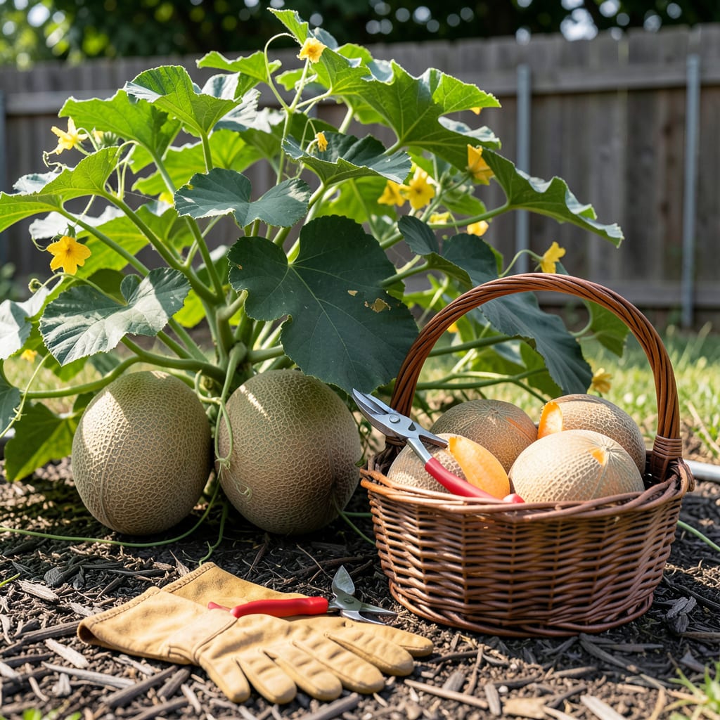 Visual representation of When Are Cantaloupes Ready to Pick: 5 Ripeness Signs to Check