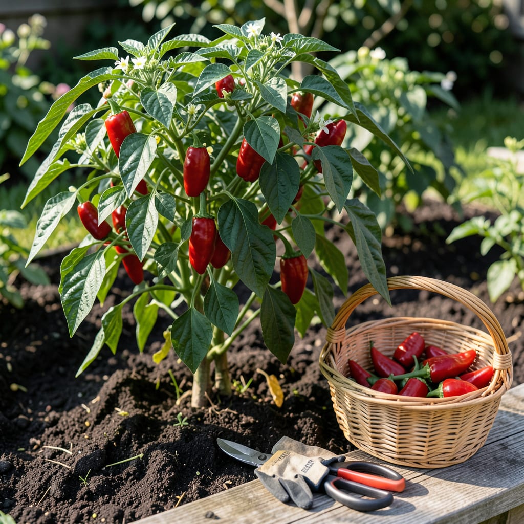 when are carolina reapers ready to pick illustration with key details