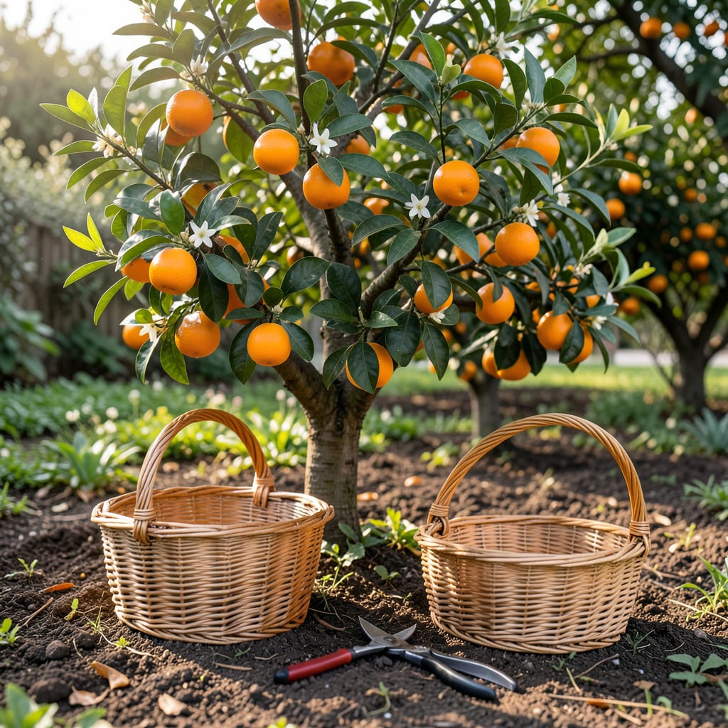 when are florida oranges harvested illustration with key details