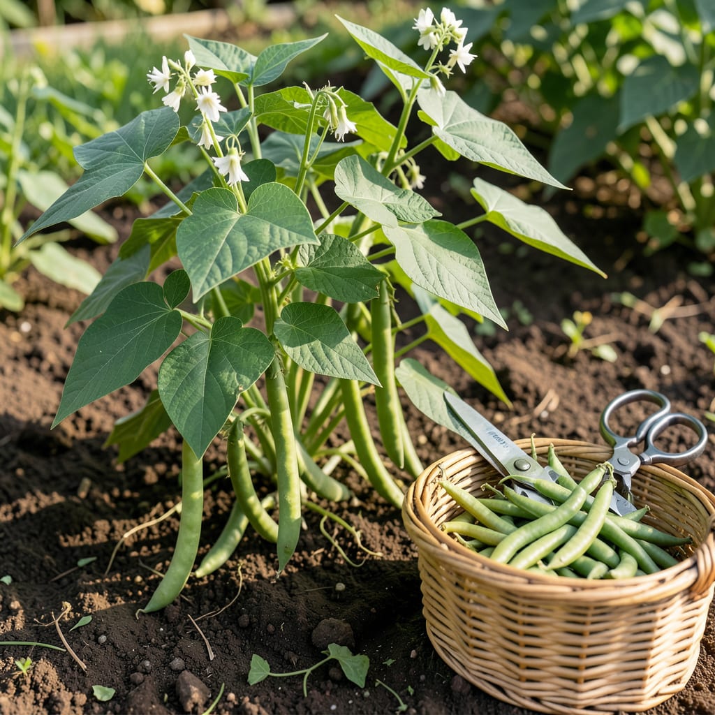 when are green beans ready to be picked illustration with key details