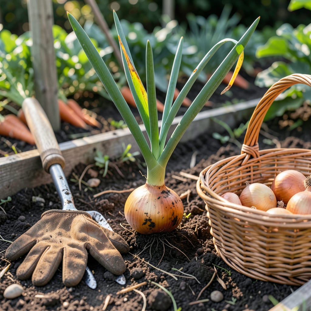 When Are Onions Ready to Pick: 5 Clear Signs for Perfect Harvest example with annotations