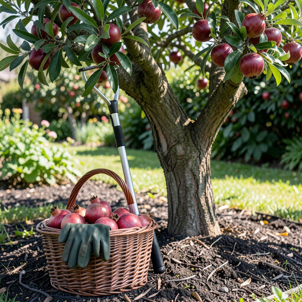 When Are Pomegranates Ready to Pick: Signs of Perfect Ripeness example with annotations