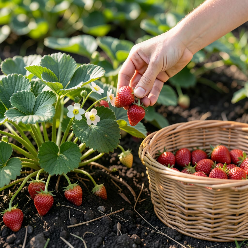 When Are Strawberries Ripe to Pick: Foolproof Signs to Check example with annotations