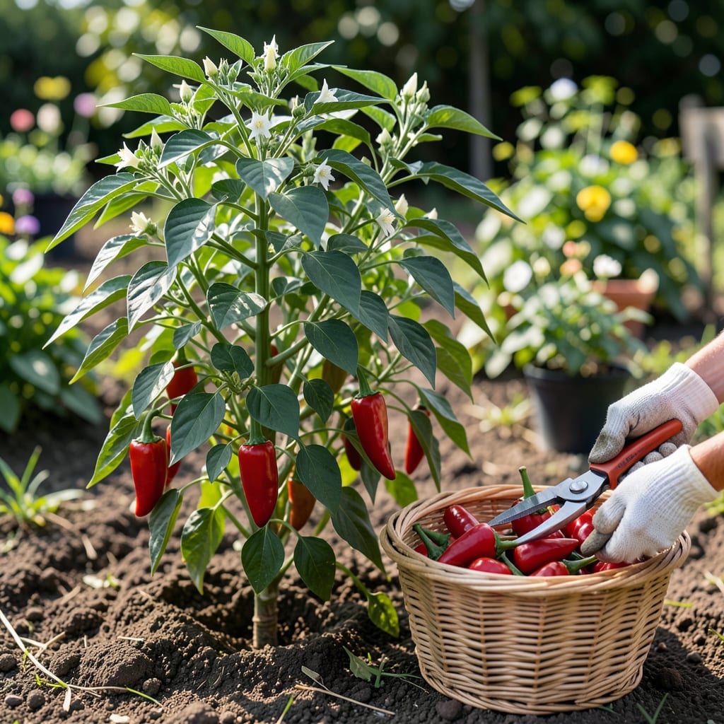 when do you harvest ghost peppers example with annotations
