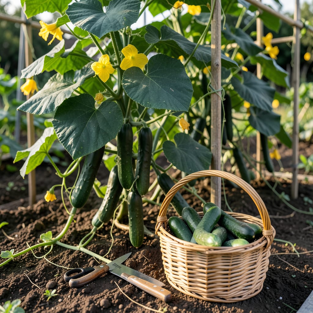 When Is a Cucumber Ready to Be Picked: Simple Tests for Garden Success example with annotations