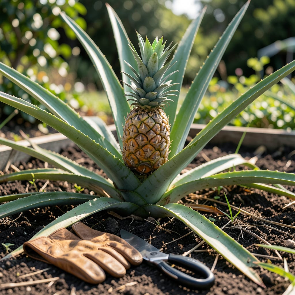 Visual representation of When Is A Pineapple Ripe To Pick: Leaf Pull and Color Tests