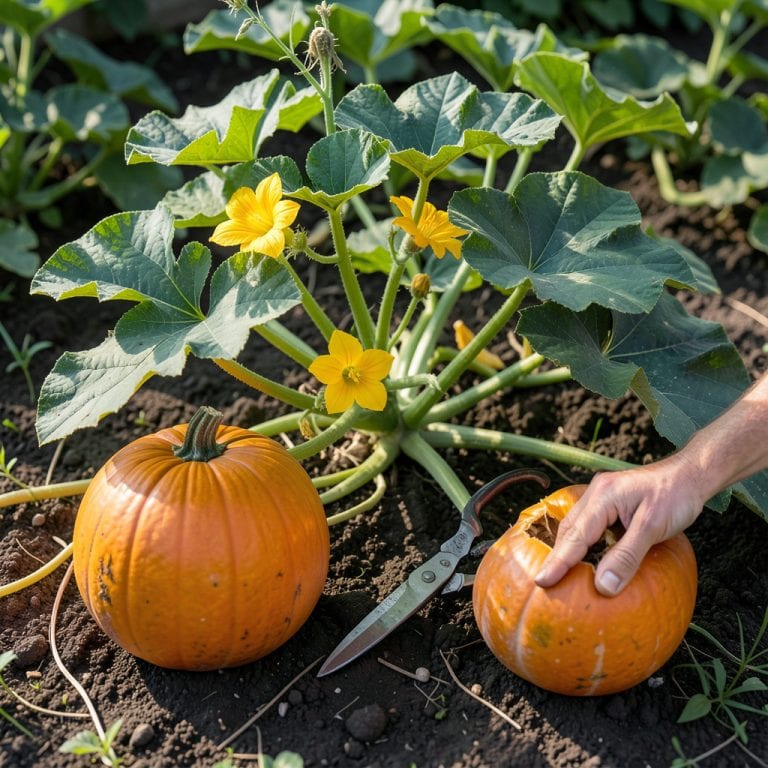 When Is a Pumpkin Ready to Pick: Rind Hardness and Vine Signals