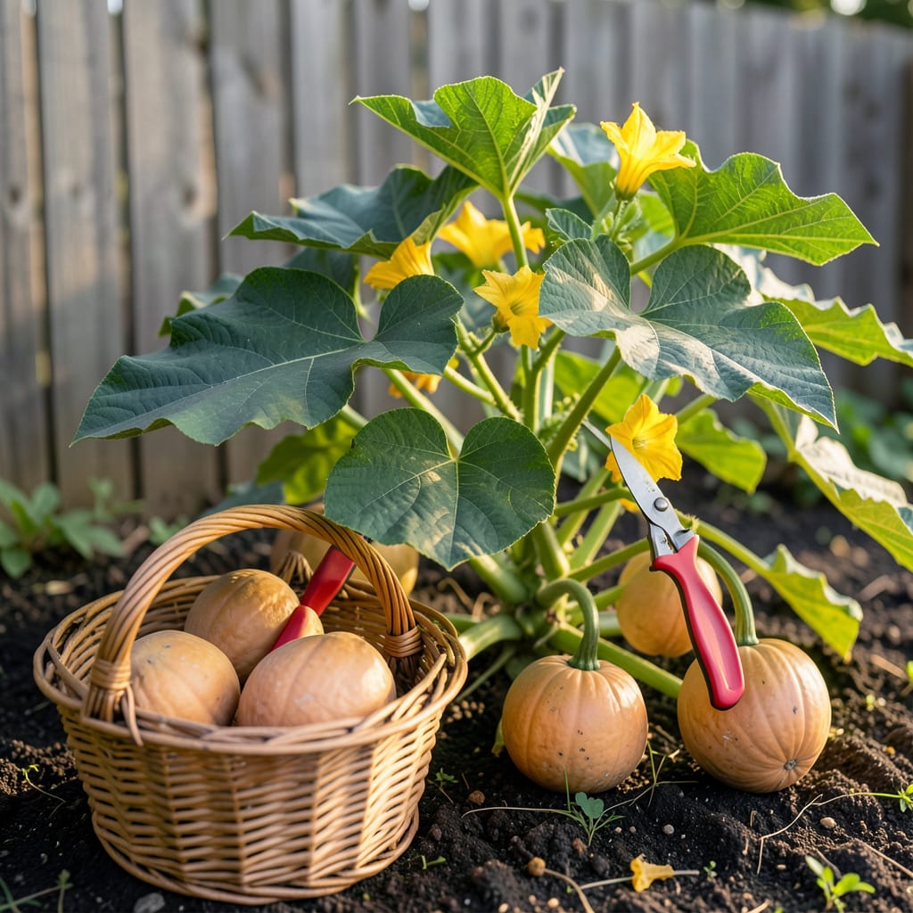When Is Butternut Squash Ready to Be Picked: Stem Hardness and Rind Tests example with annotations