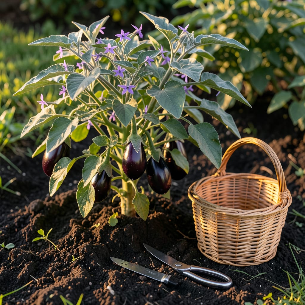 Visual representation of When Is Japanese Eggplant Ready to Pick: Glossy Skin and Firmness Tests